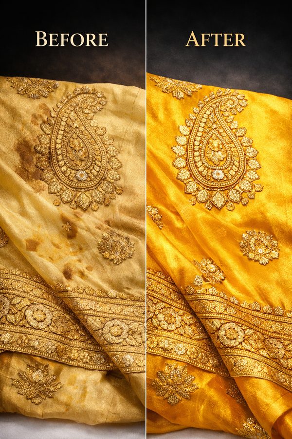 Detail-focused garment finishing at Shree Ganesh Dry Cleaners